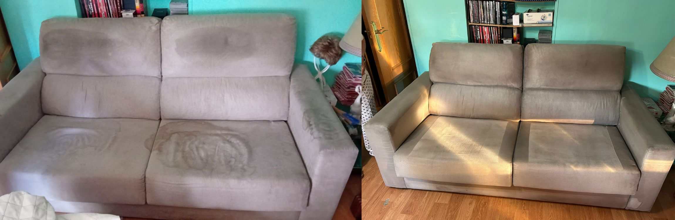 Proceso de higienización de sofás Aladinos Guadalajara