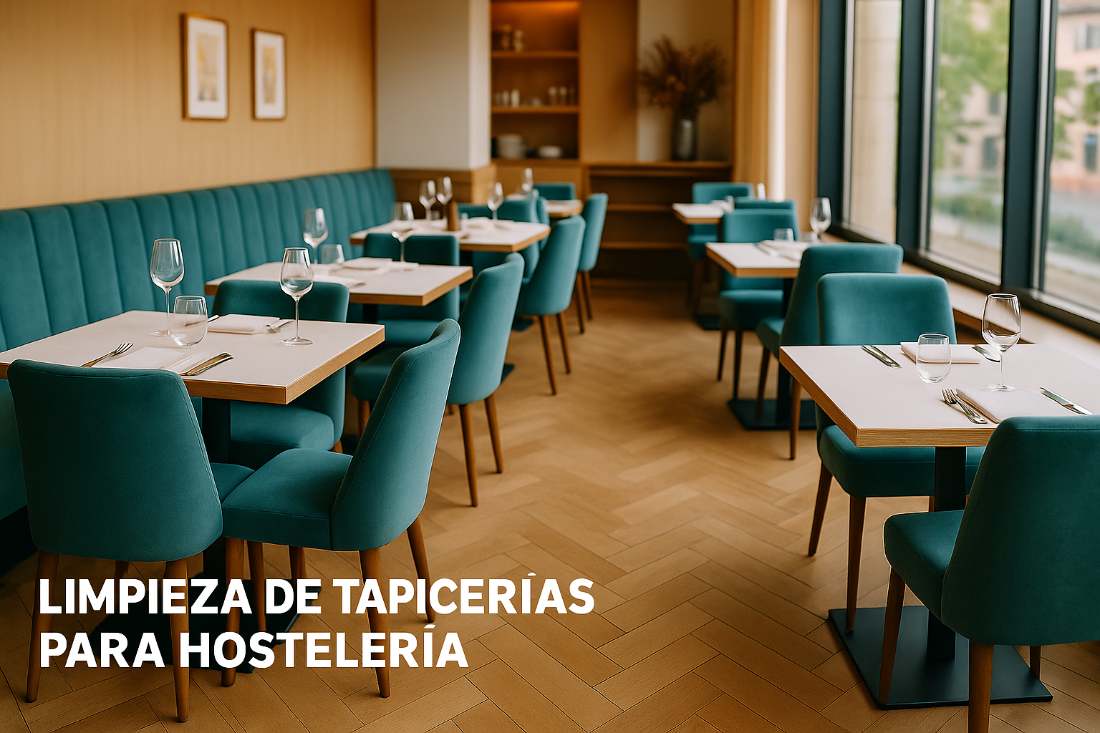 Comedor de restaurante con sillas tapizadas limpias y bien cuidadas, ideal para representar un servicio de limpieza de tapicerías en restaurantes, cafeterías, bares y otros negocios de hostelería que buscan mantener la higiene y estética del mobiliario.