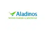 Logotipo de Aladinos, empresa de limpieza ecológica y profesional especializada en sofás, colchones y alfombras a domicilio en Madrid.