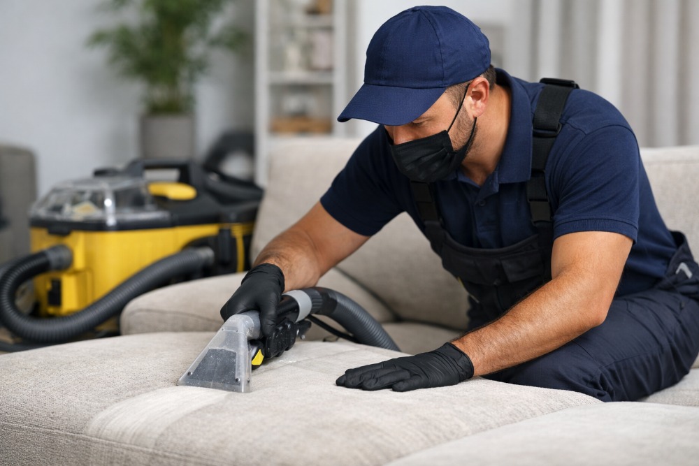 Comparativa limpieza de sofás profesional y casera en Madrid